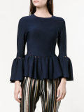 knitted bell sleeve top