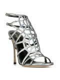 glitter-effect sandals