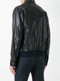 zip up leather jacket 