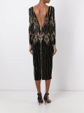 studded baroque midi dress