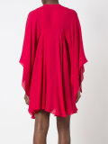 draped cape dress 