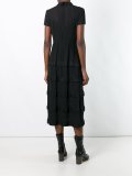 semi sheer layered dress