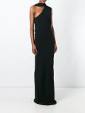 one shoulder gown 