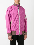 two-toned zip jacket