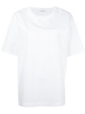 pocket detail crew neck T-shirt