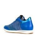 metallic detailing lace-up sneakers