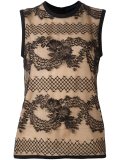 lace detail tank top