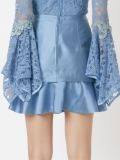 ruffled hem skirt