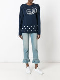 printed knitted sweater