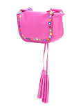mirror embellished cross-body bag 