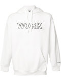 Work印花连帽衫