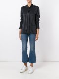 tied collar shirt