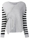 striped sleeve jumper