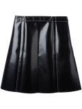 coated A-line skirt