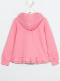 ruffled hem hoodie 