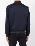 ribbed collar bomber jacket