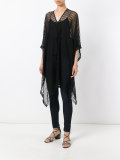 sheer striped tunic