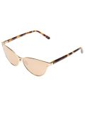 contrast leopard print sunglasses