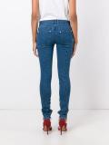 skinny zipped cuff jeans