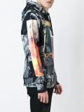 印花套帽衫