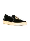 patch slip-on sneakers