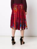 floral print pleated skirt