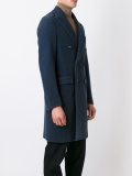 双排扣长大衣