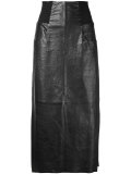 midi leather skirt 
