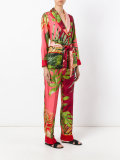 floral print suit