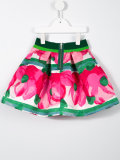 printed A-line skirt