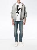 lightning bolt print t-shirt 
