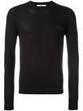 logo plaque knitted jumper