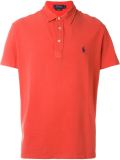 embroidered logo polo shirt