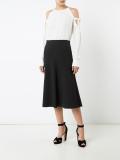 cut-off tied shoulders blouse