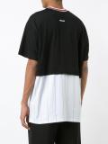 Columbian-fit striped panel T-shirt