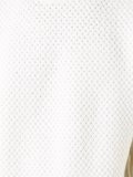 waffle knit contrast trim jumper