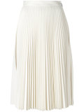 pleated midi skirt