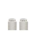 ribbed cufflinks