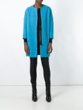 zipped boxy coat