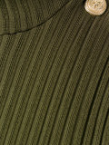ribbed turtle neck dress