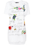 graphic print T-shirt dress