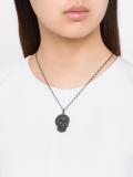 embossed skull necklace