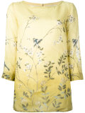 floral print tunic blouse