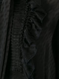 ruffle placket patterned playsuit