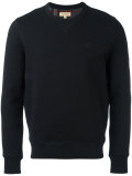 embroidered logo sweatshirt
