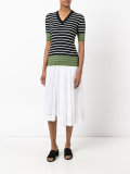 contrast stripe sweater