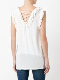 ruffled trim top 