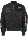 patch detail bomber jacket