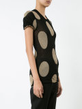 circles print T-shirt 