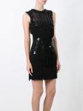 sequined panel mini dress